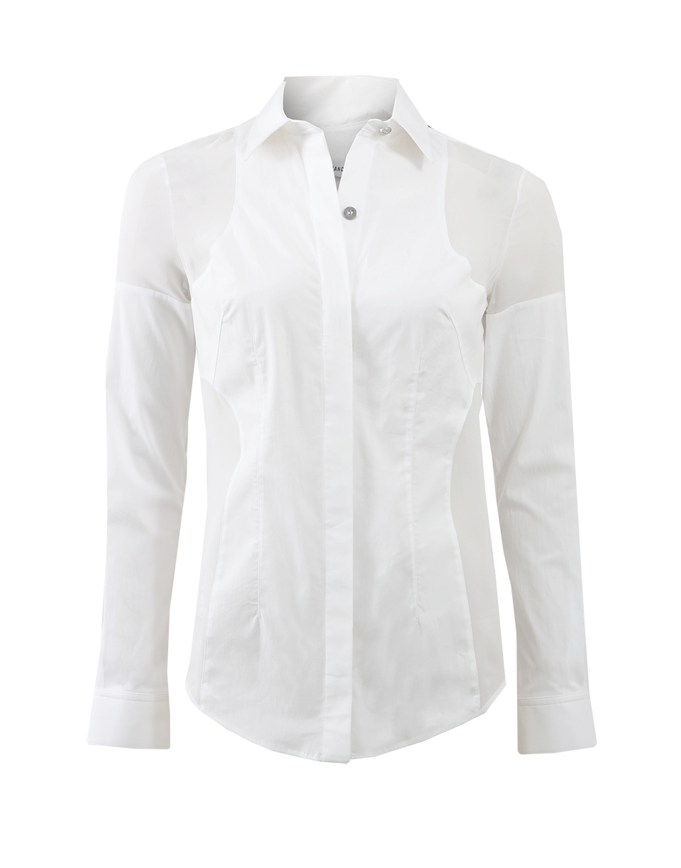 KAUFMAN FRANCO-Sheer Panel Blouse-