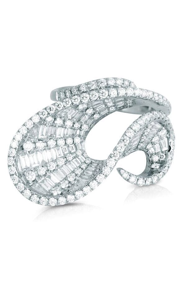 KAVANT & SHARART-Talay Flow Dancing Wave Diamond Ring-WHITE GOLD