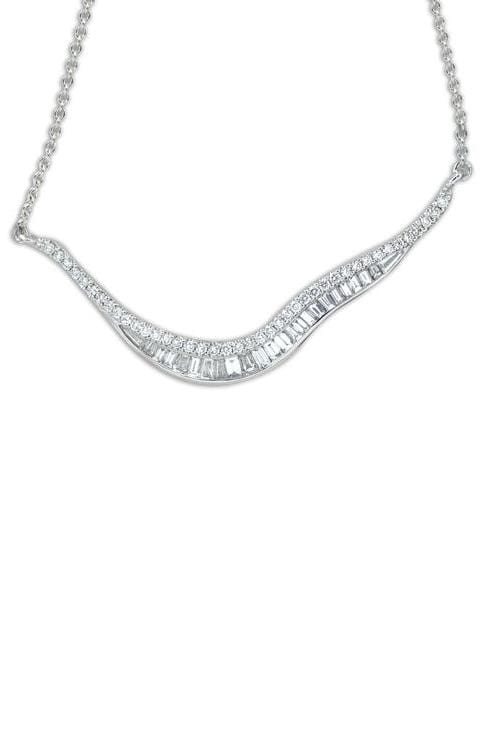 KAVANT & SHARART-Diamond Talay Wave 19 Necklace-WHITE GOLD