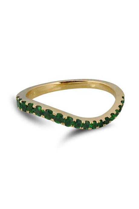 KAVANT & SHARART-Tsavorite Talay Flow Wave Ring-YELLOW GOLD