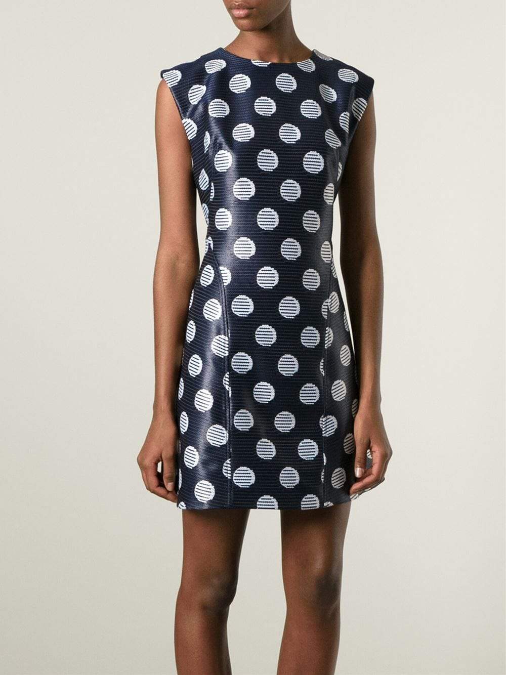 KENZO-Polka Dot Denim Dress-