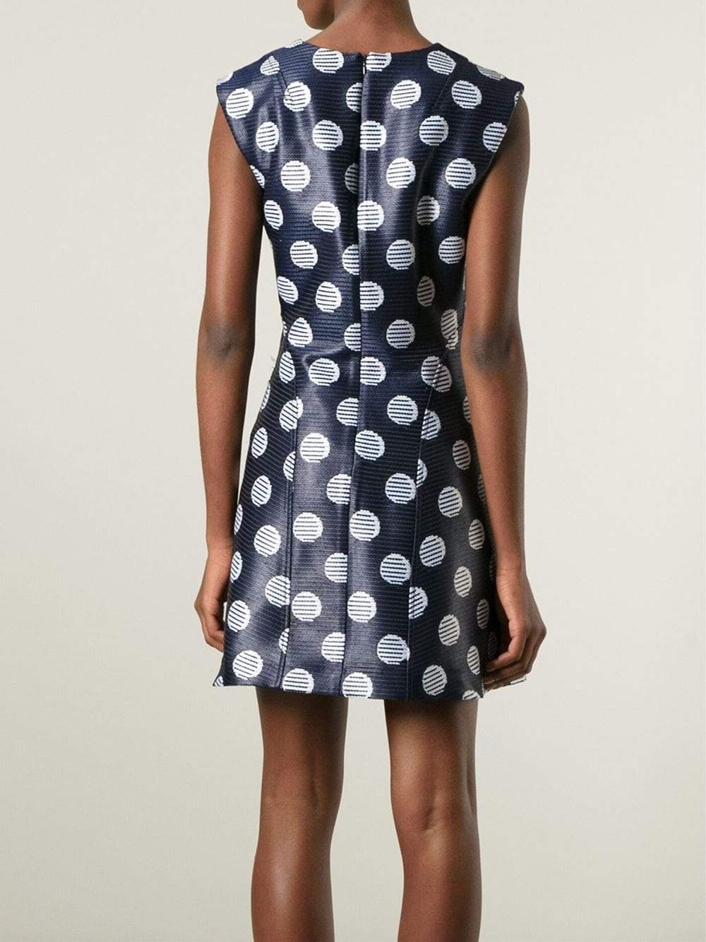 KENZO-Polka Dot Denim Dress-