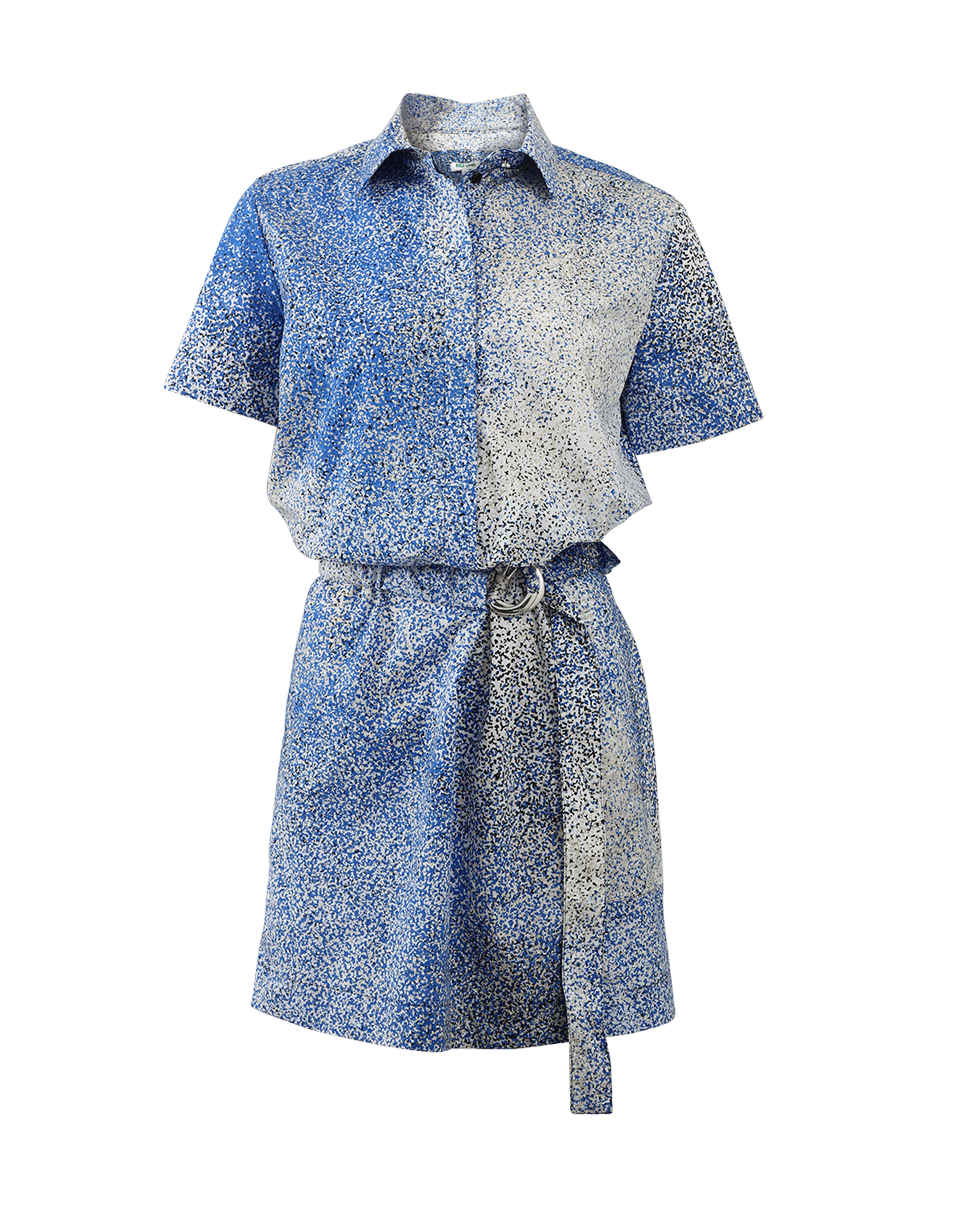 KENZO-Belted Print Dress-
