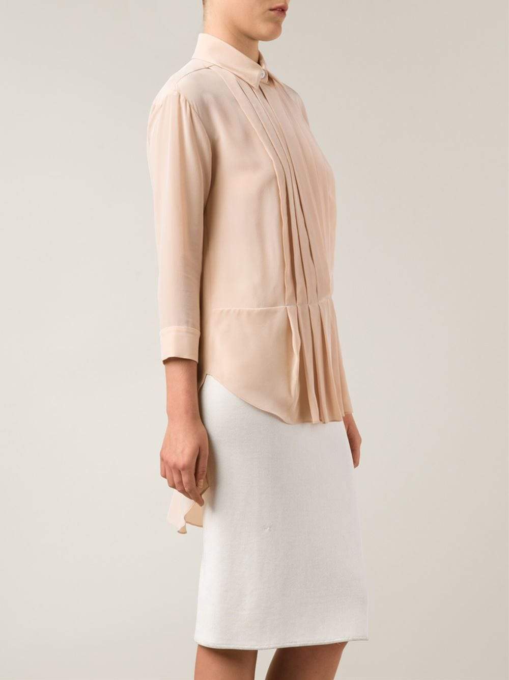 KENZO-Seam Pleat Detail Blouse-