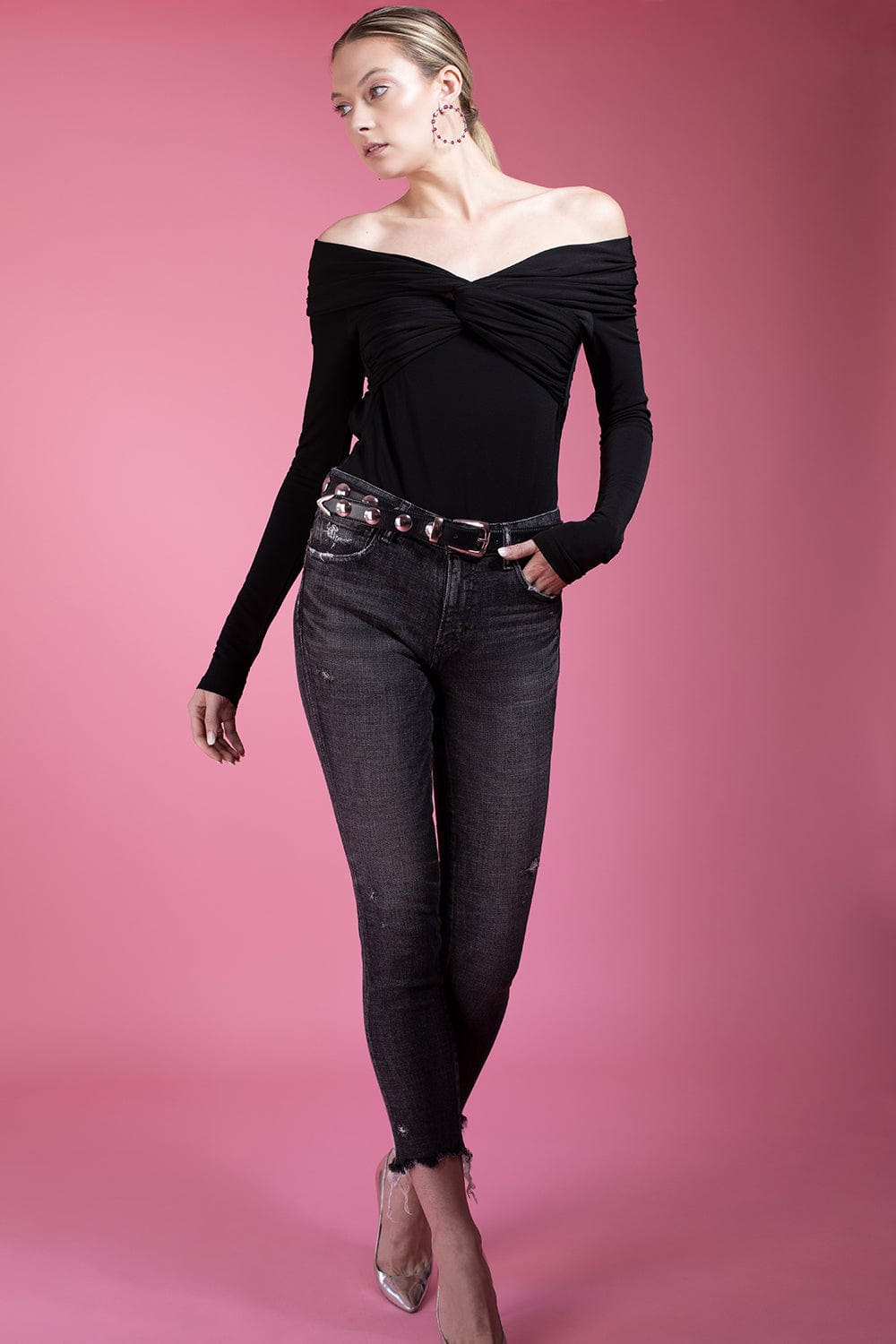 KHAITE-Hugo Belt-BLACK