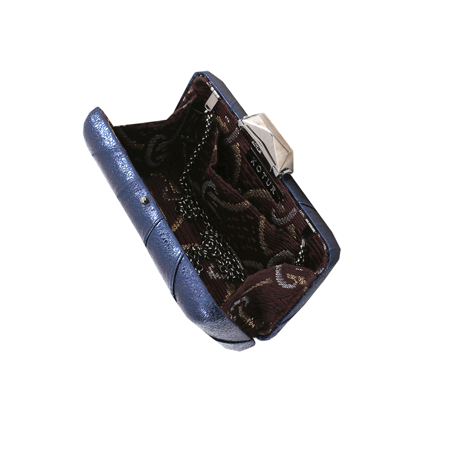 KOTUR-Espey Crinkle Galaxy Blue Clutch-GALAXY