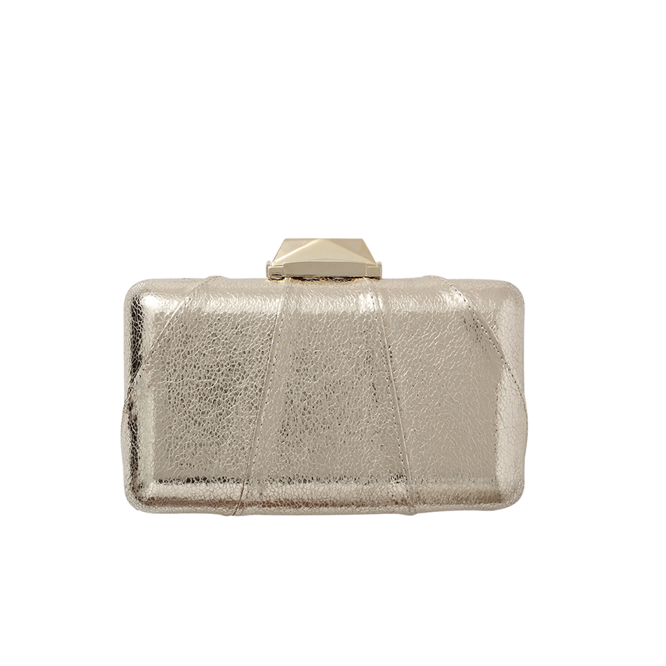 KOTUR-Espey Crinkle Gold Clutch-GOLD