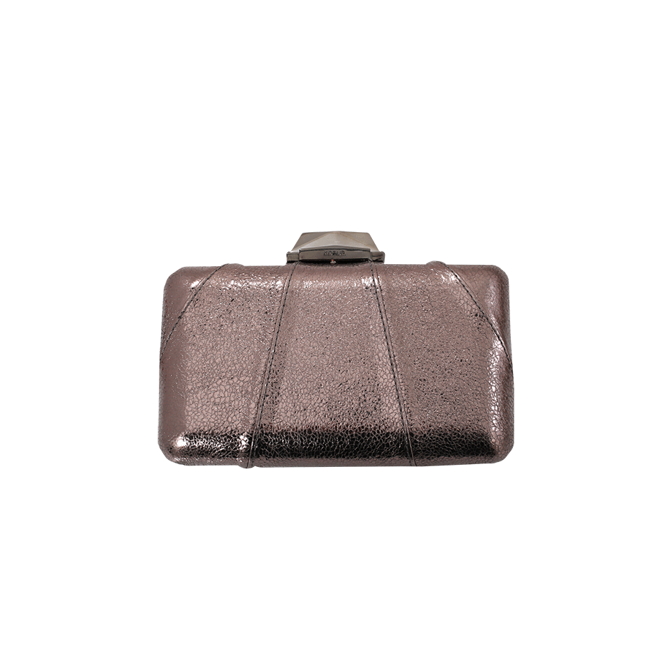KOTUR-Espey Crinkle Pewter Clutch-PEWTER