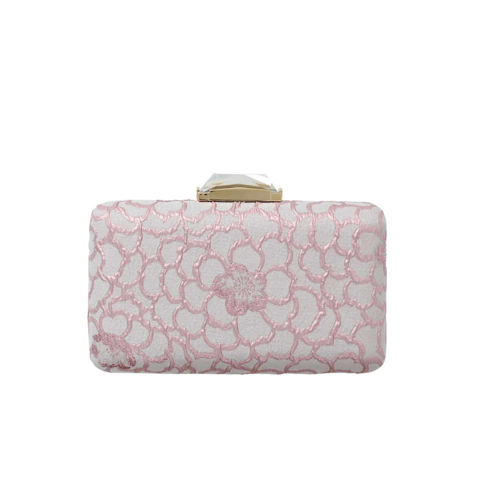 KOTUR-Camilla Espey Brocade Clutch-PINK