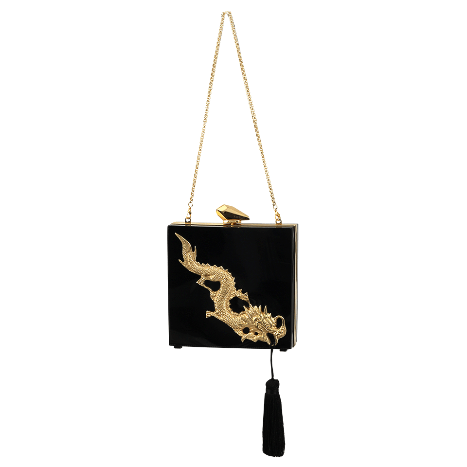KOTUR-Fitzgerald Perspex Shoulder Bag-BLCK/GLD