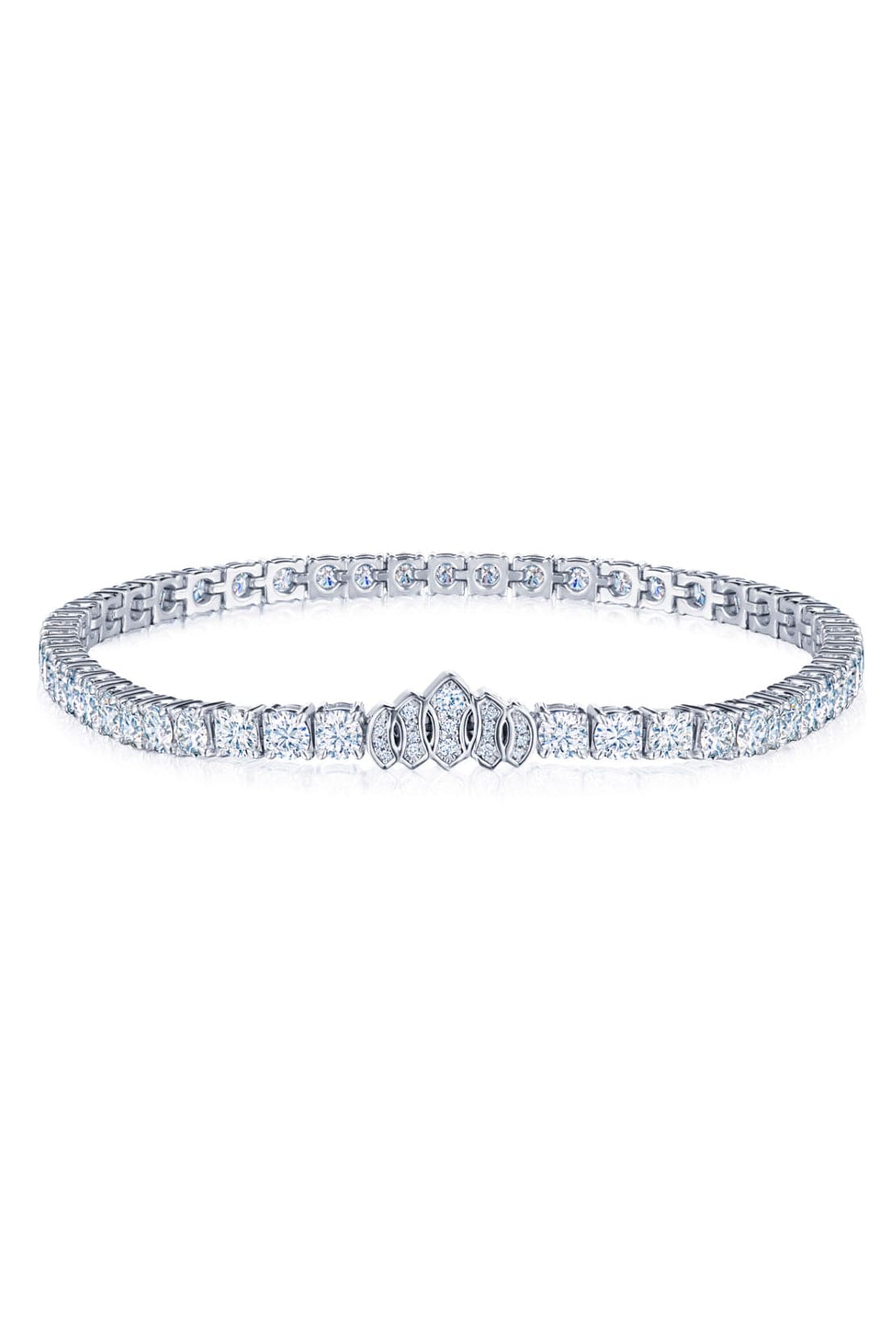 KWIAT-Signature Tiara Diamond Line Bracelet 10.03ctw-PLAT