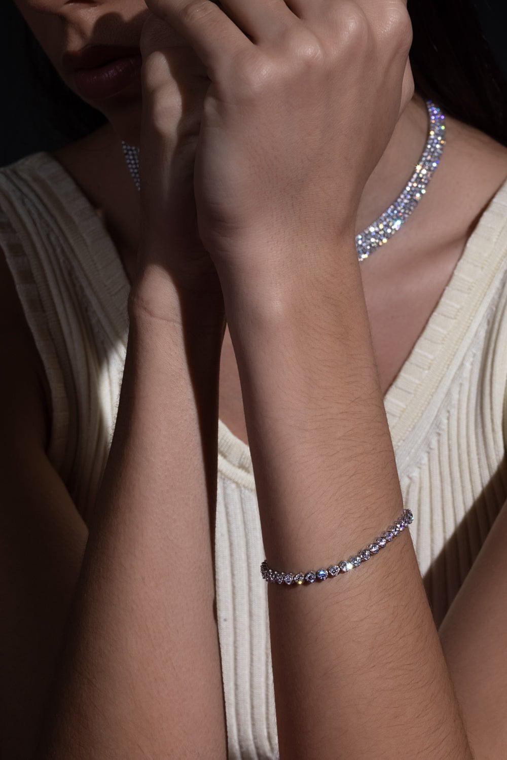 KWIAT-Round Diamond Line Bracelet-PLATINUM