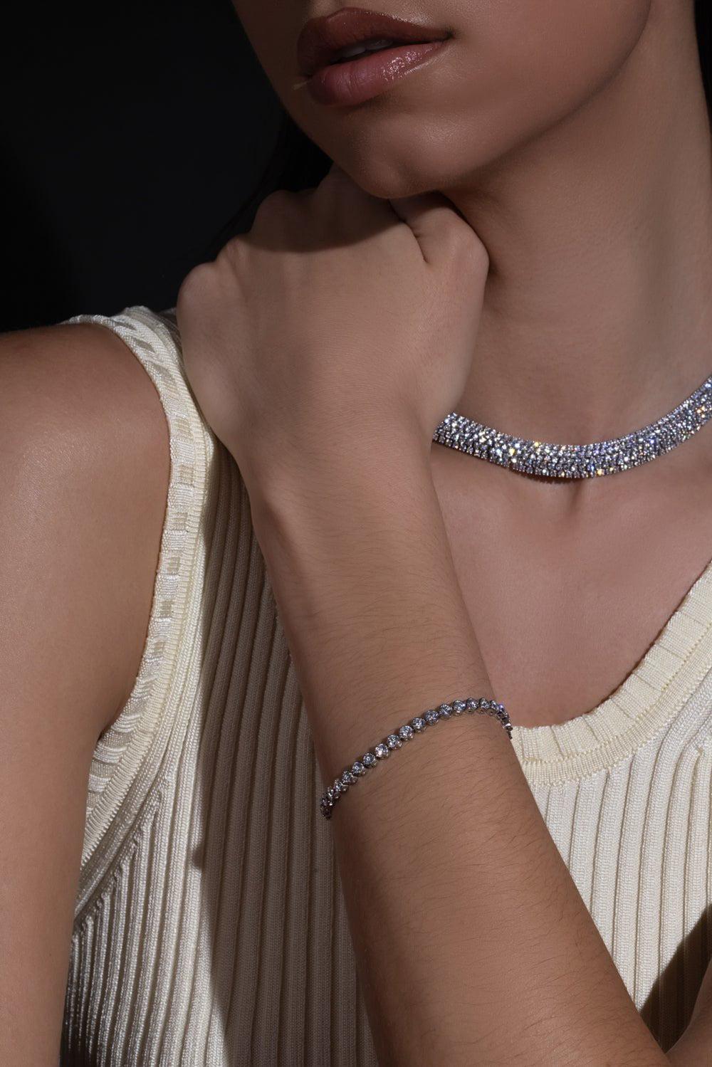 KWIAT-Round Diamond Line Bracelet-PLATINUM