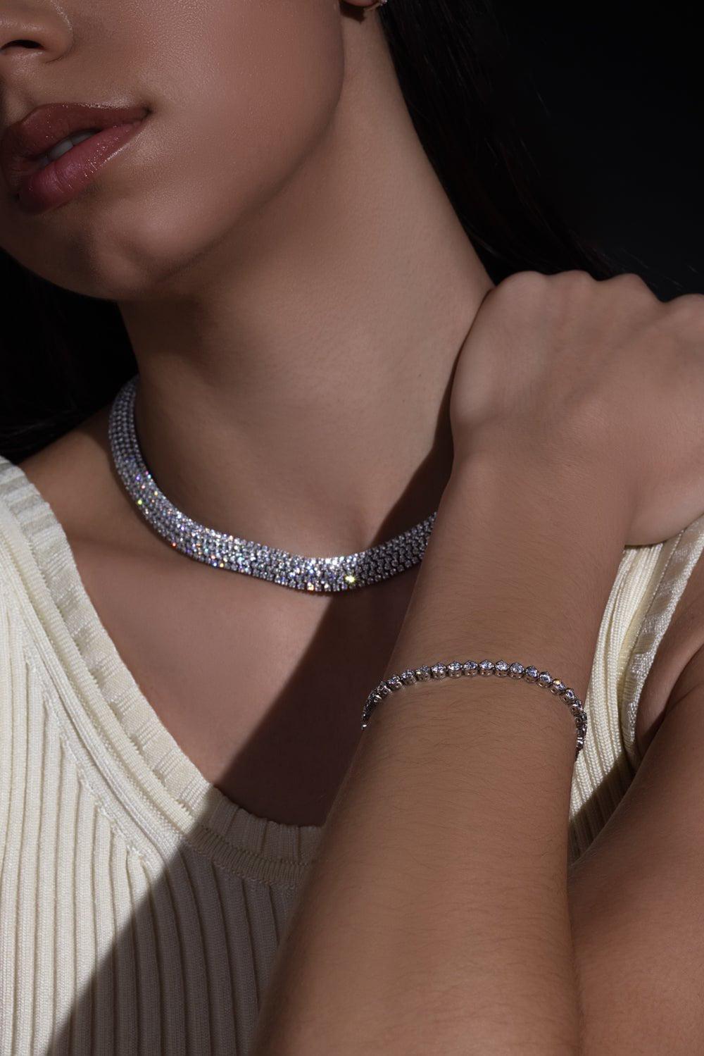 KWIAT-Round Diamond Line Bracelet-PLATINUM