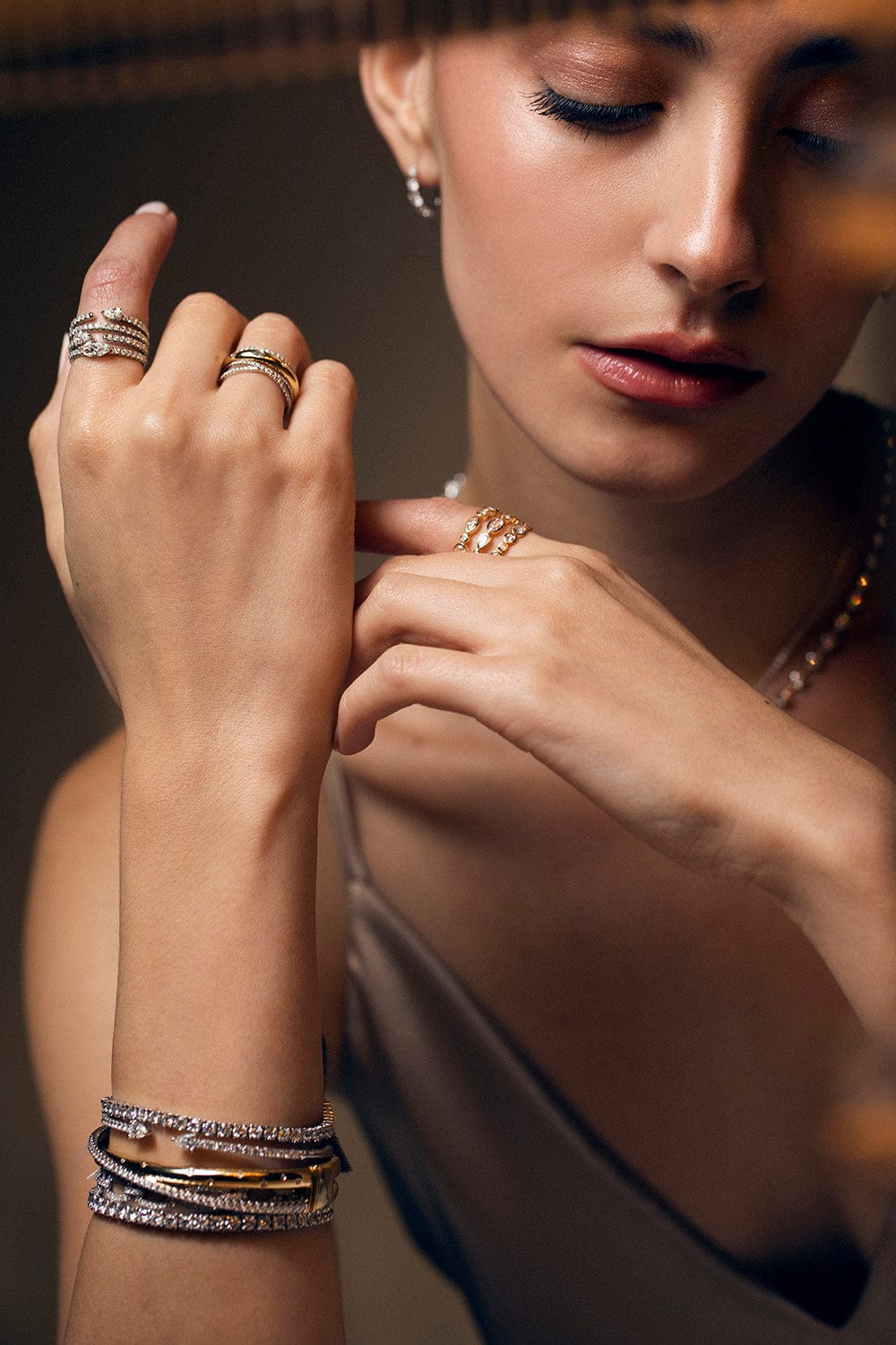 KWIAT-Signature Tiara Diamond Line Bracelet 7.01ctw-PLATINUM