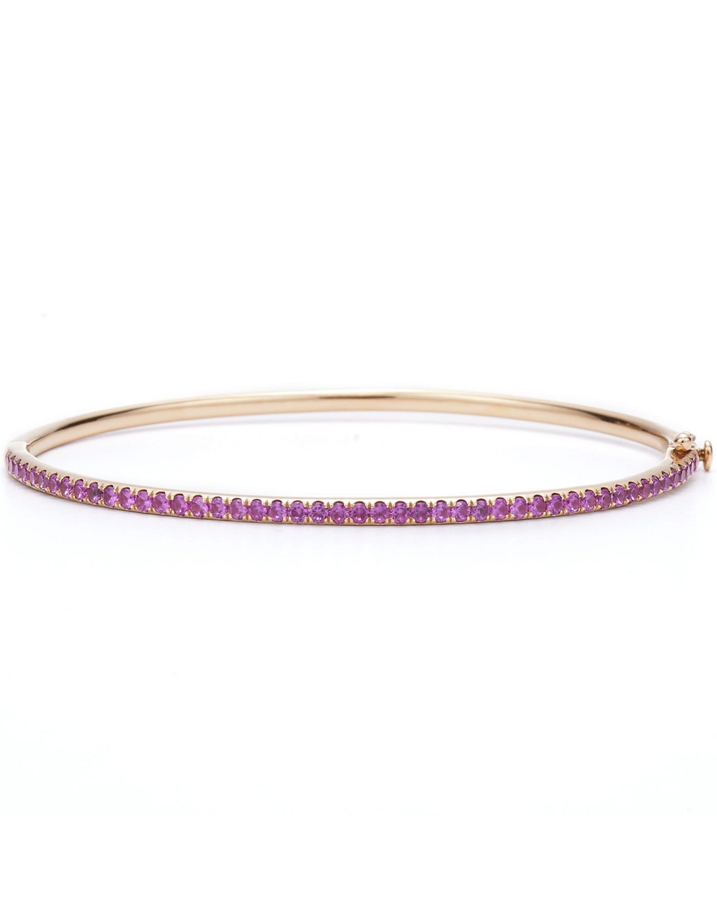 KWIAT-Pink Sapphire Slim Stackable Bangle-ROSE GOLD