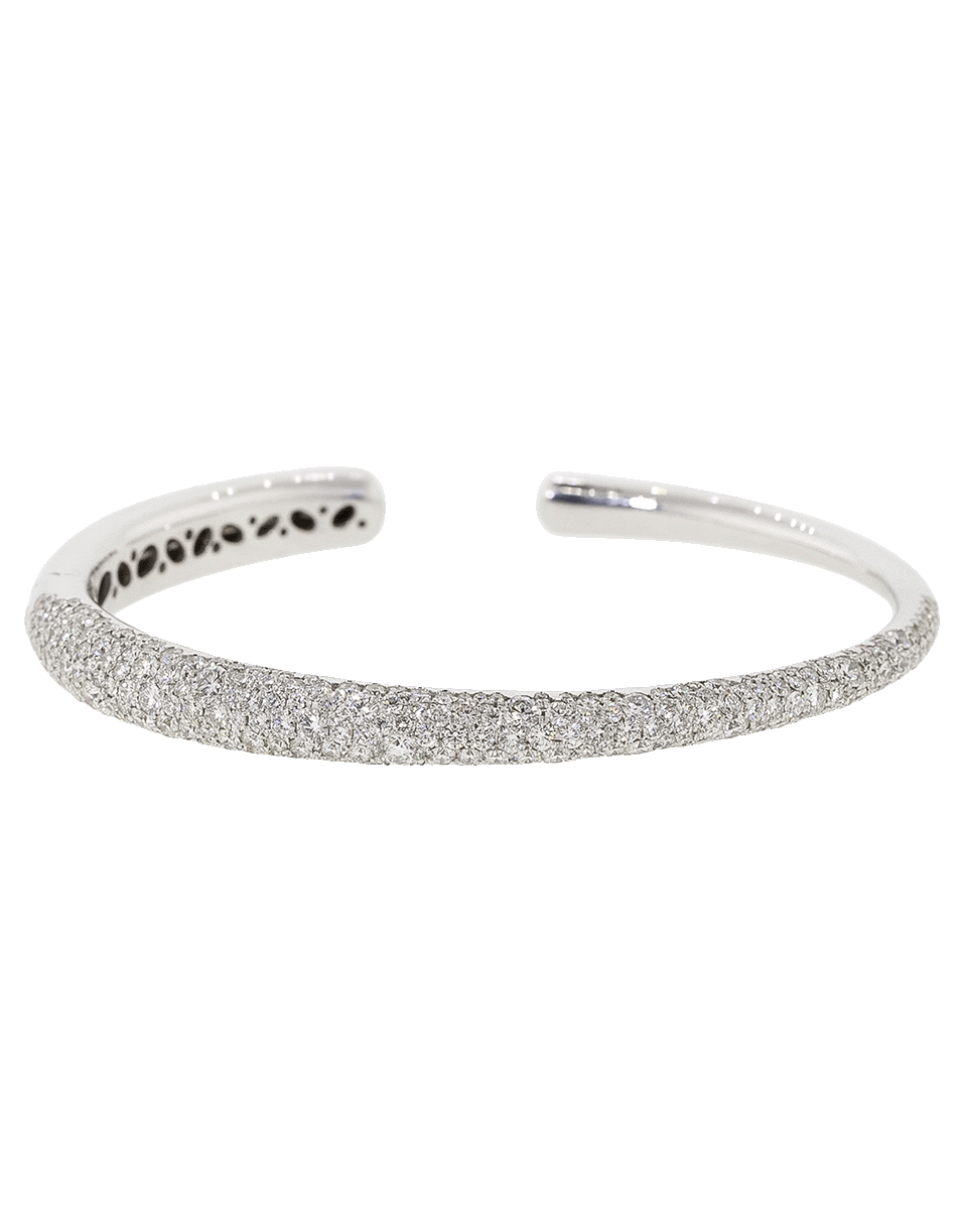 KWIAT-Cobblestone Collection Diamond Pave Bangle-WHITE GOLD