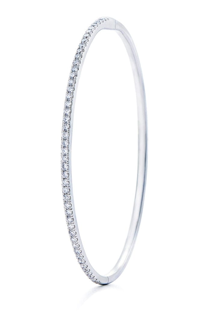 KWIAT-Diamond Slim Stackable Bangle-WHITE GOLD