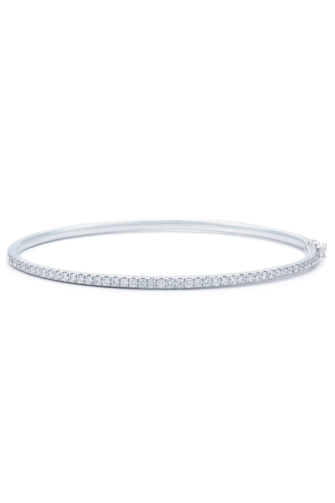 KWIAT-Diamond Slim Stackable Bangle-WHITE GOLD