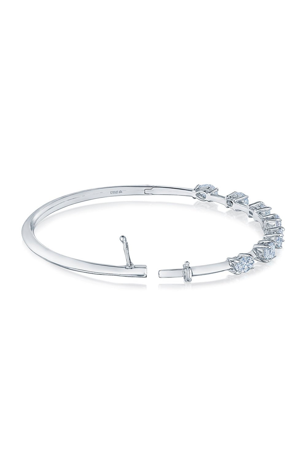 KWIAT-Mixed Shape Diamond Bangle-WHITE GOLD