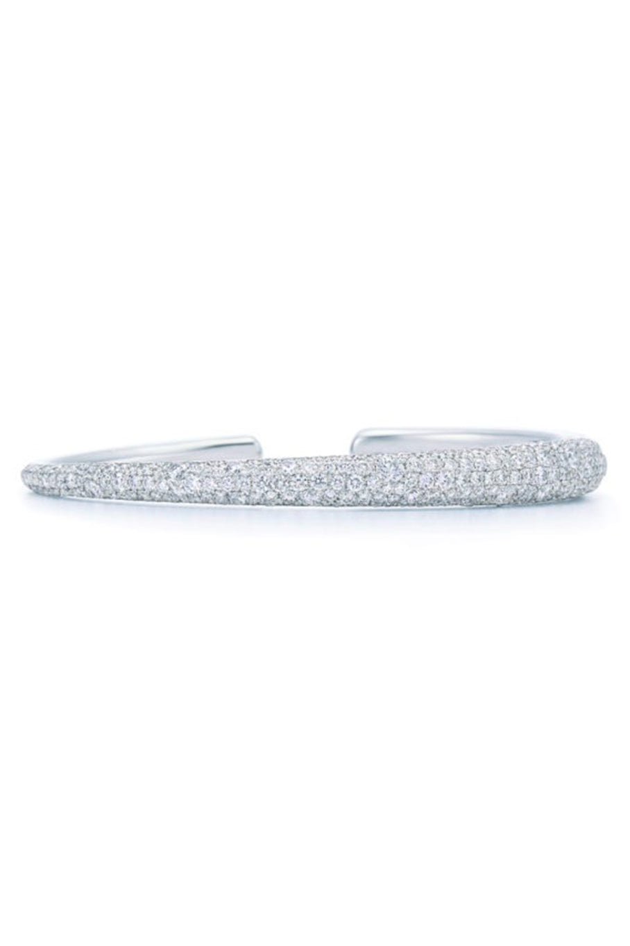 KWIAT-Pave Diamond Cobblestone Cuff-WHITE GOLD