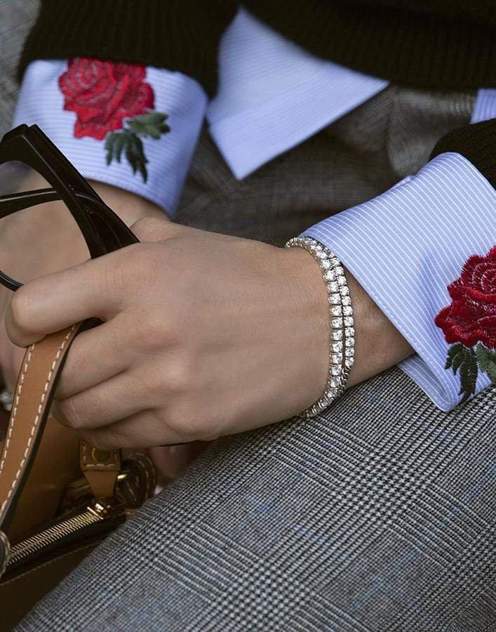 KWIAT-Signature Diamond Line Bracelet-WHITE GOLD