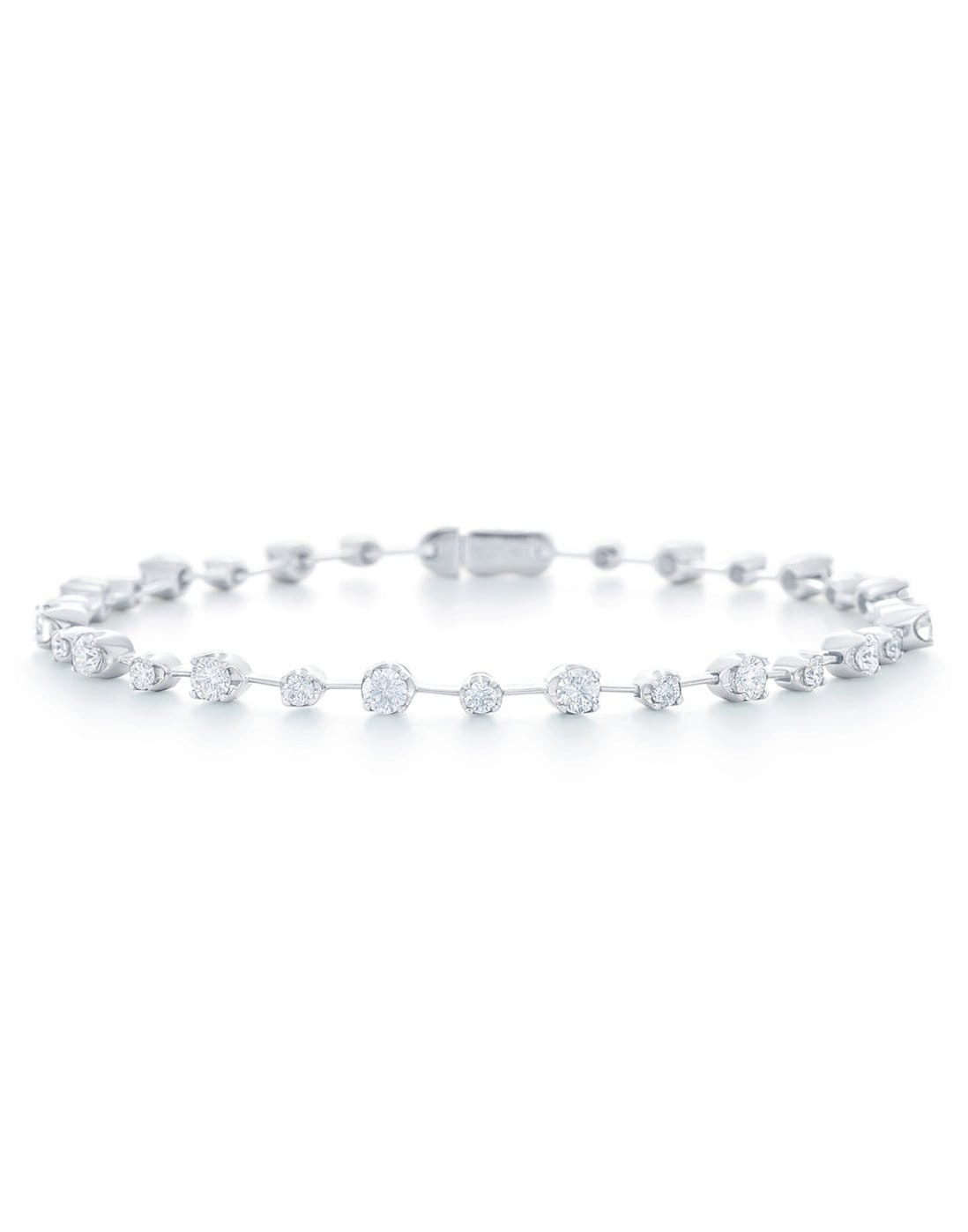 KWIAT-Starry Night Alternating Diamond Bracelet-WHITE GOLD