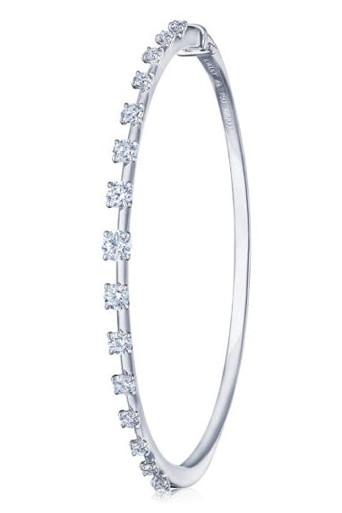 KWIAT-Starry Night Diamond Bangle-WHITE GOLD