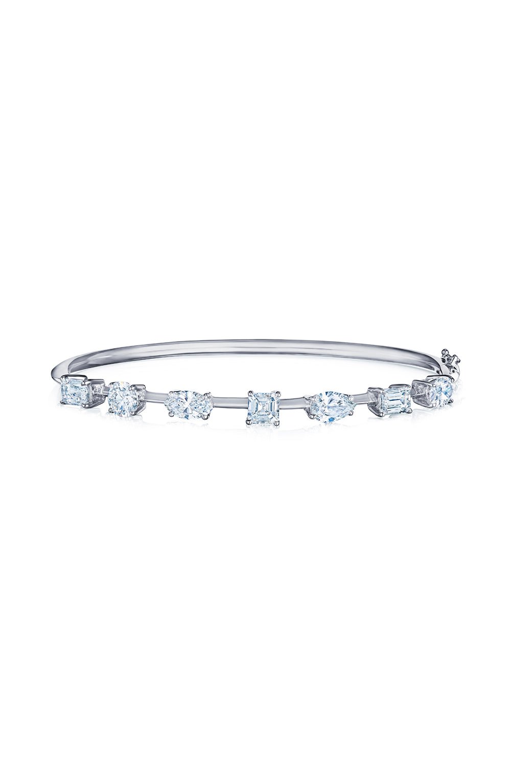 KWIAT-Starry Night Mixed Diamond Bangle-WHITE GOLD