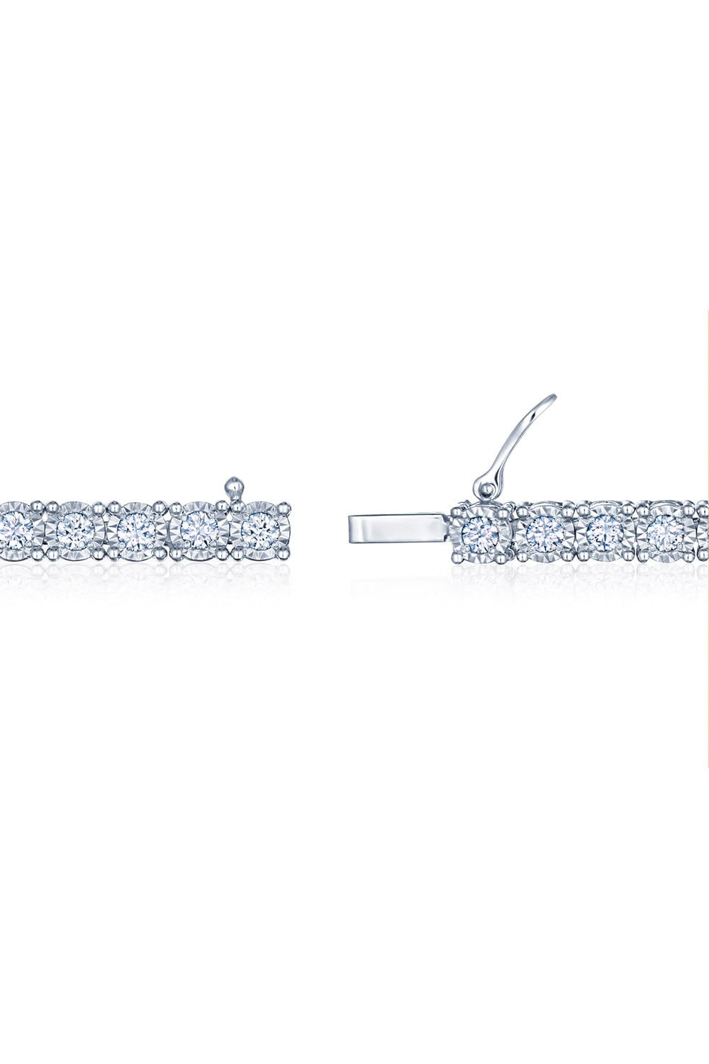 KWIAT-Sunburst Diamond Line Bracelet-WHITE GOLD