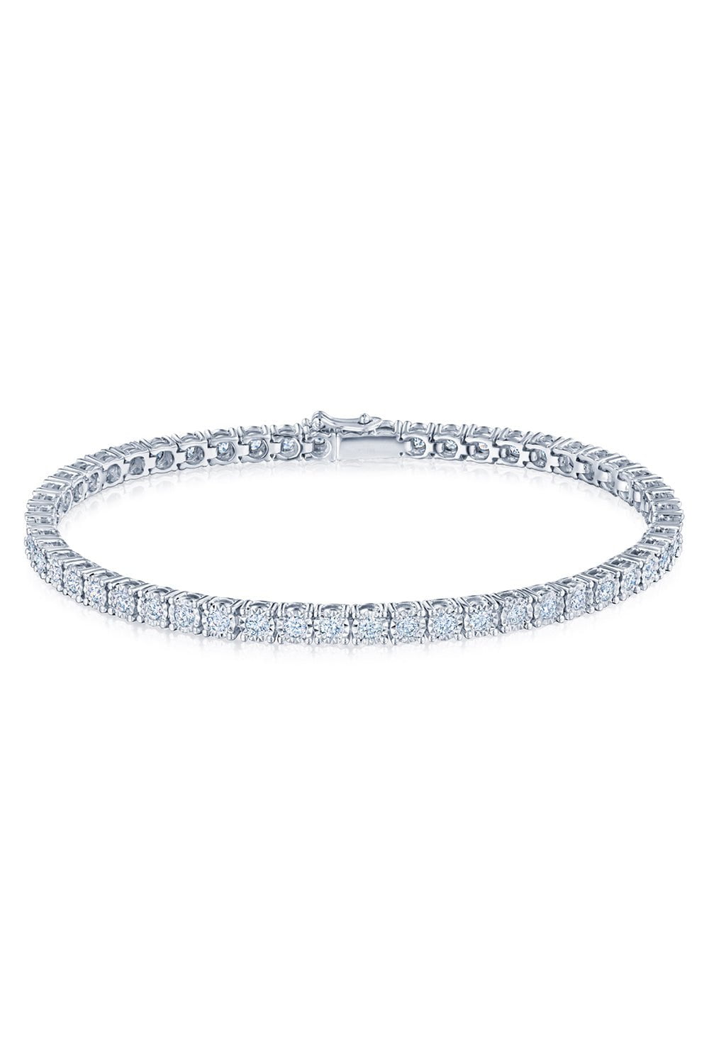 KWIAT-Sunburst Diamond Line Bracelet-WHITE GOLD