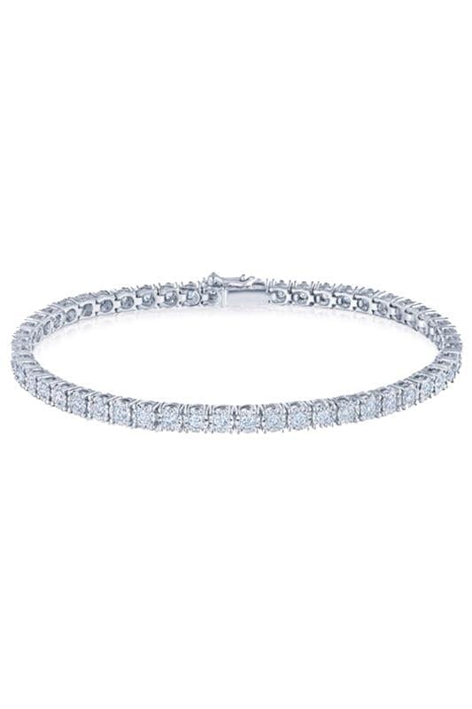KWIAT-Sunburst Diamond Line Bracelet-WHITE GOLD