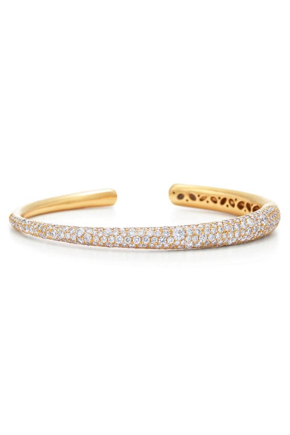 KWIAT-Cobblestone Pave Diamond Cuff-YELLOW GOLD
