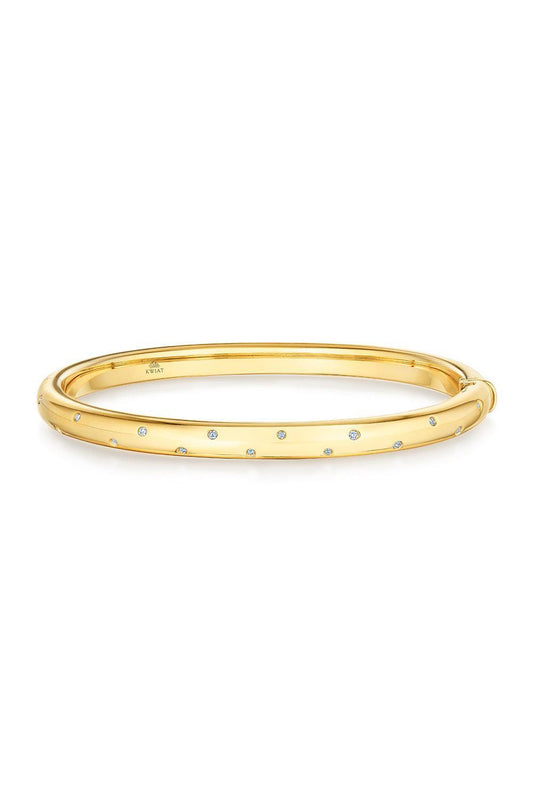 Orbit Diamond Bangle Bracelet-YELLOW GOLD-JEWELRYFINE JEWELBRACELET O-KWIAT