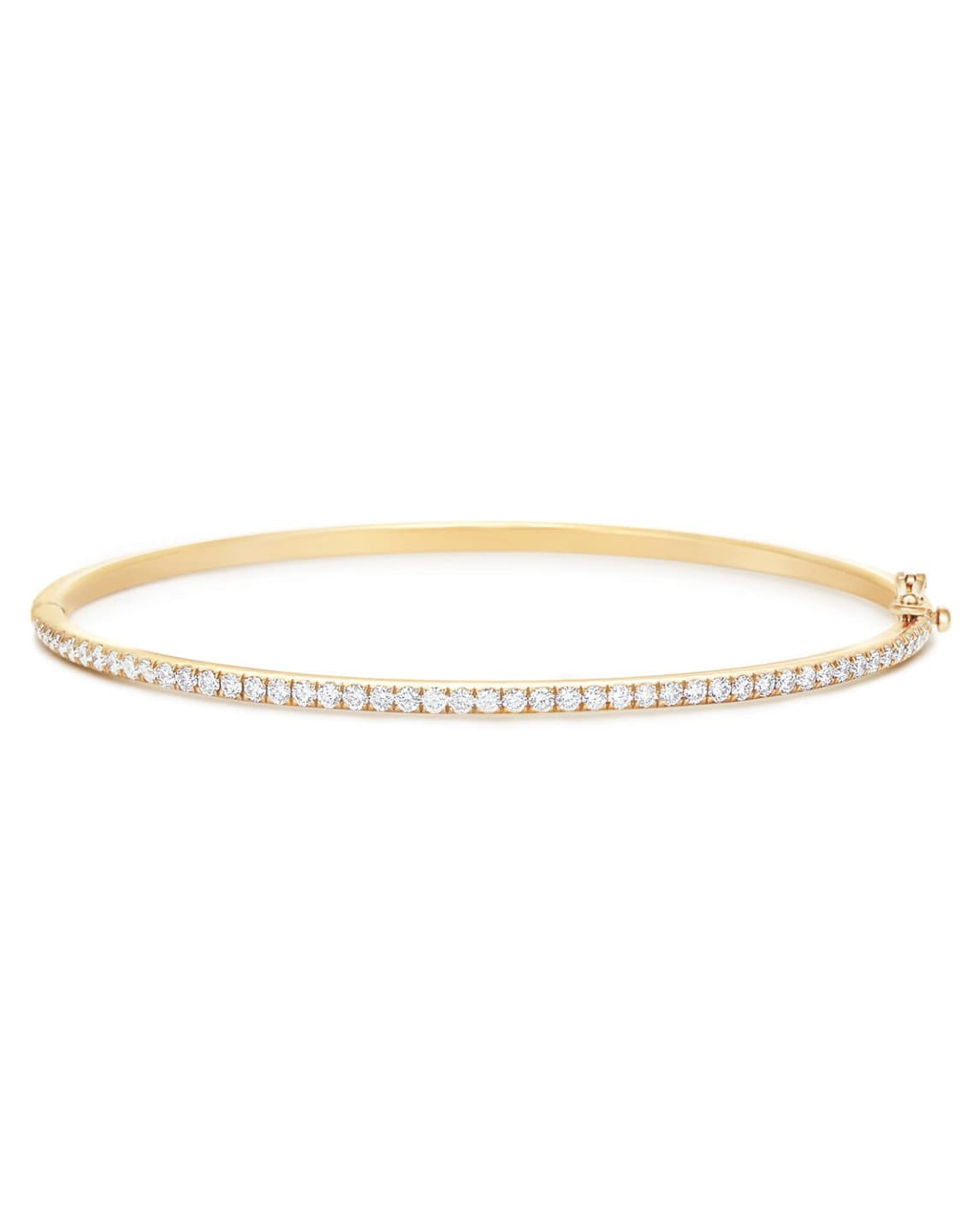 KWIAT-Diamond Slim Stackable Bangle-YELLOW GOLD