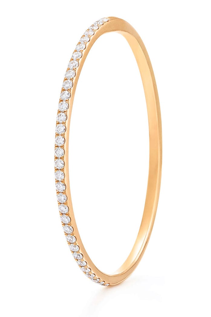 KWIAT-Diamond Stackable Bangle - 3.20mm-YELLOW GOLD