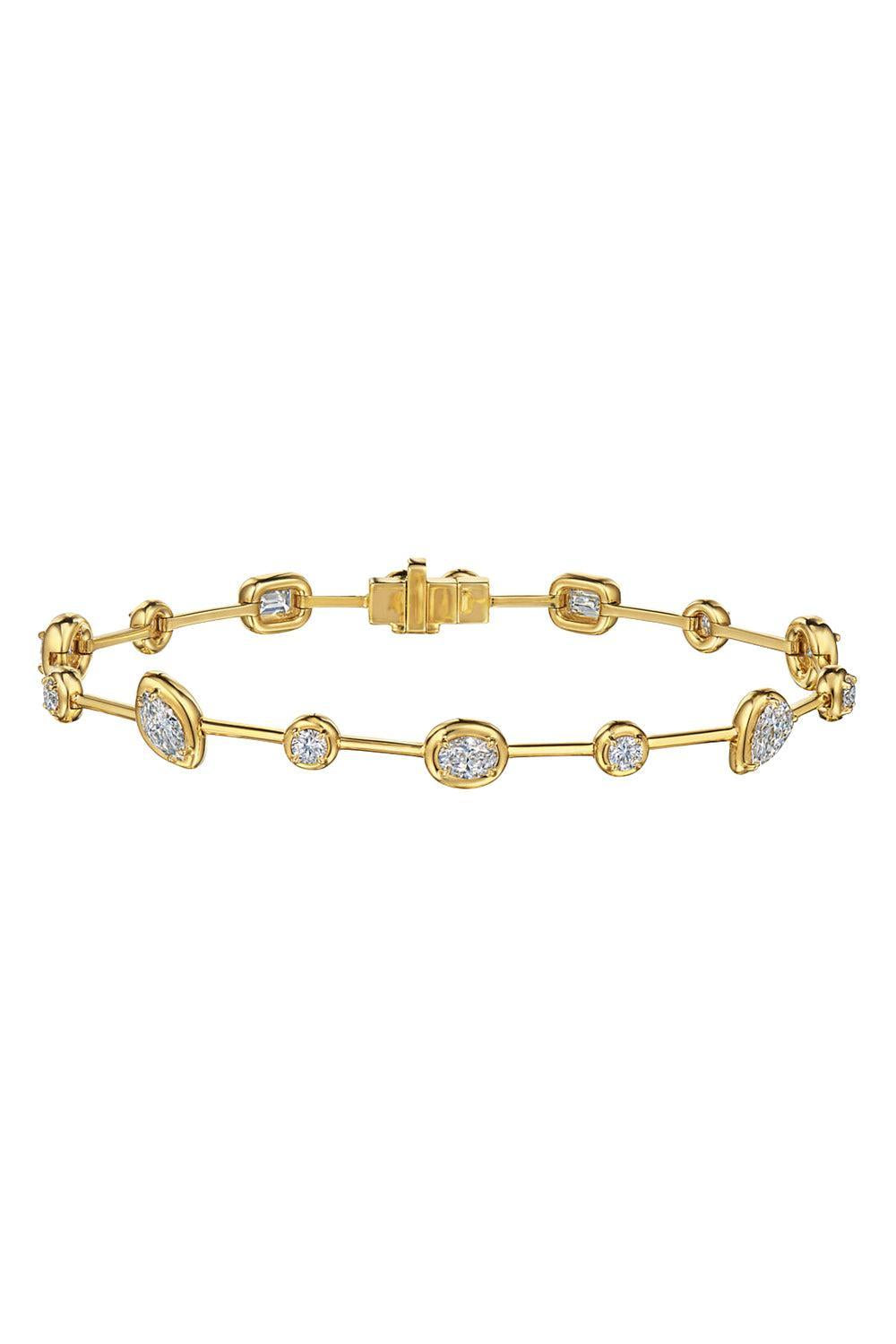 Mixed Diamond Starry Night Bracelet-YELLOW GOLD-JEWELRYFINE JEWELBRACELET O-KWIAT