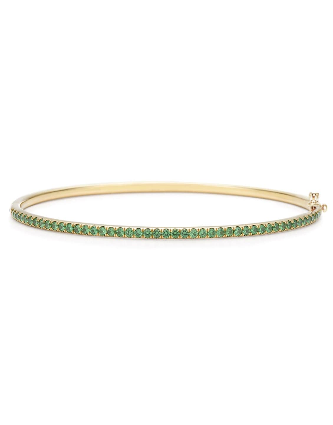 KWIAT-Tsavorite Stackable Bangle-YELLOW GOLD