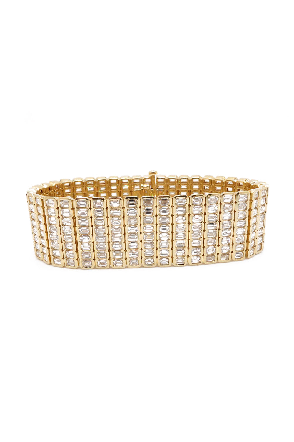 Wide Diamond Bracelet-YELLOW GOLD-JEWELRYFINE JEWELBRACELET O-KWIAT