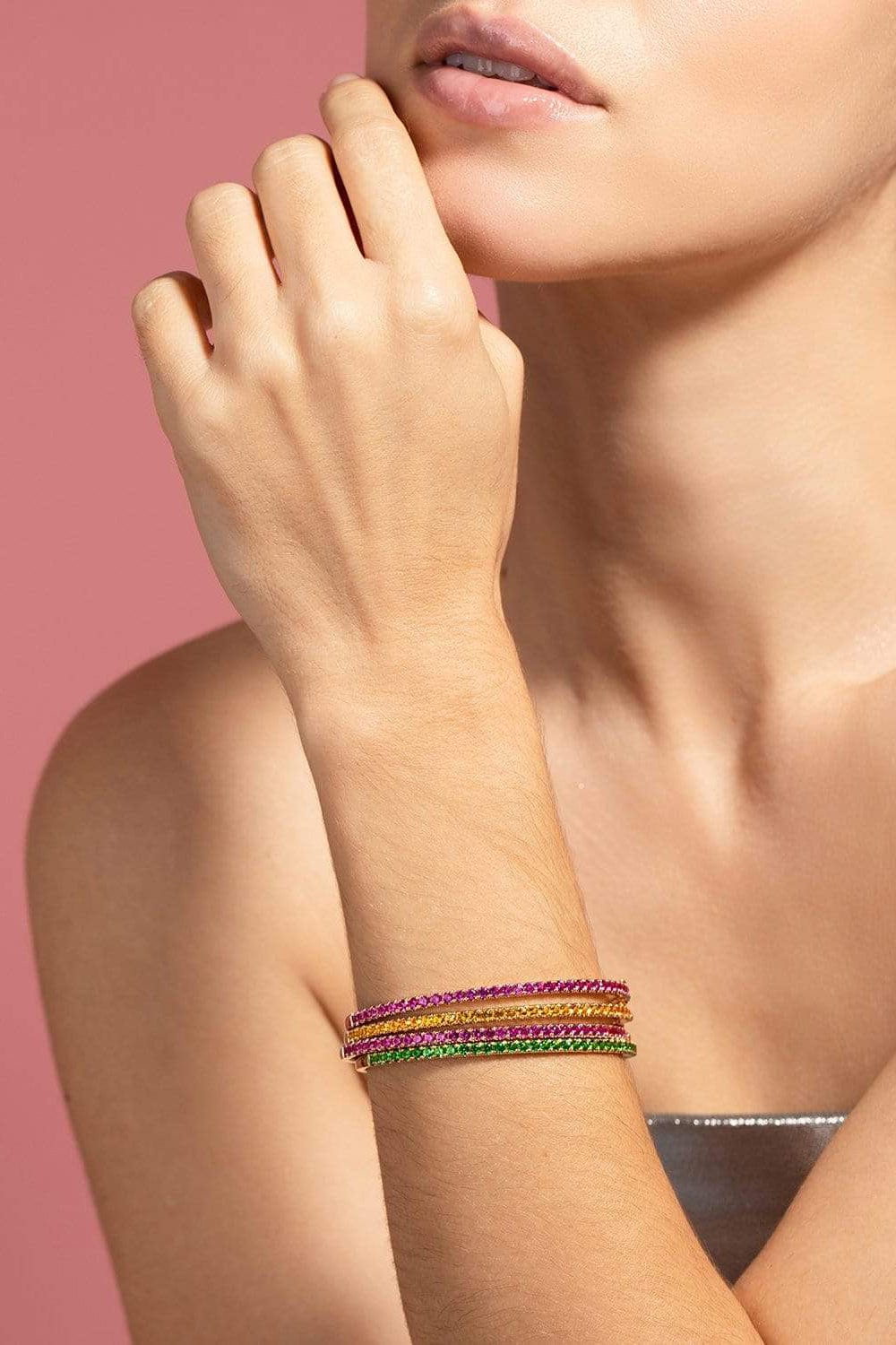 KWIAT-Yellow Sapphire Stackable Bangle-YELLOW GOLD