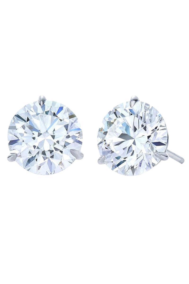 Round Diamond Stud Earrings - 1.21ct-PLATINUM-JEWELRYFINE JEWELEARRING-KWIAT