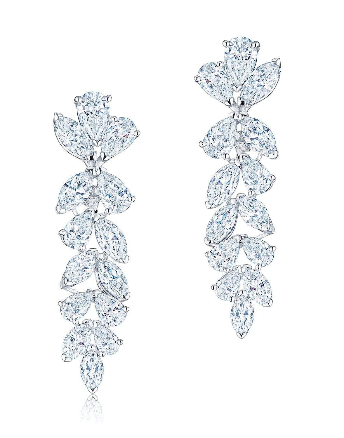 KWIAT-American Beauty Diamond Earrings-PLATINUM
