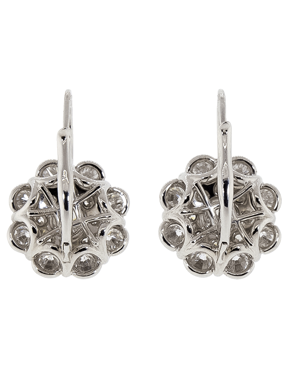 KWIAT-Cluster Collection Diamond Drop Earrings-PLATINUM