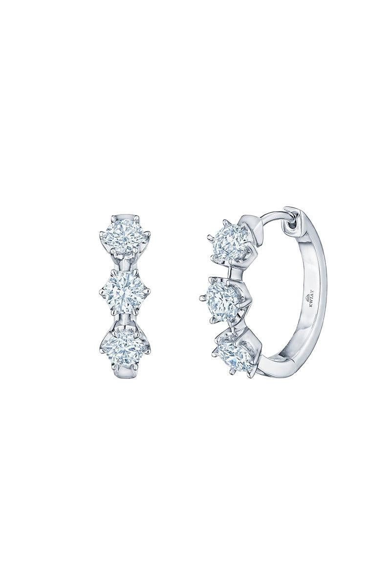 Starry Night Petite Hoop Earrings