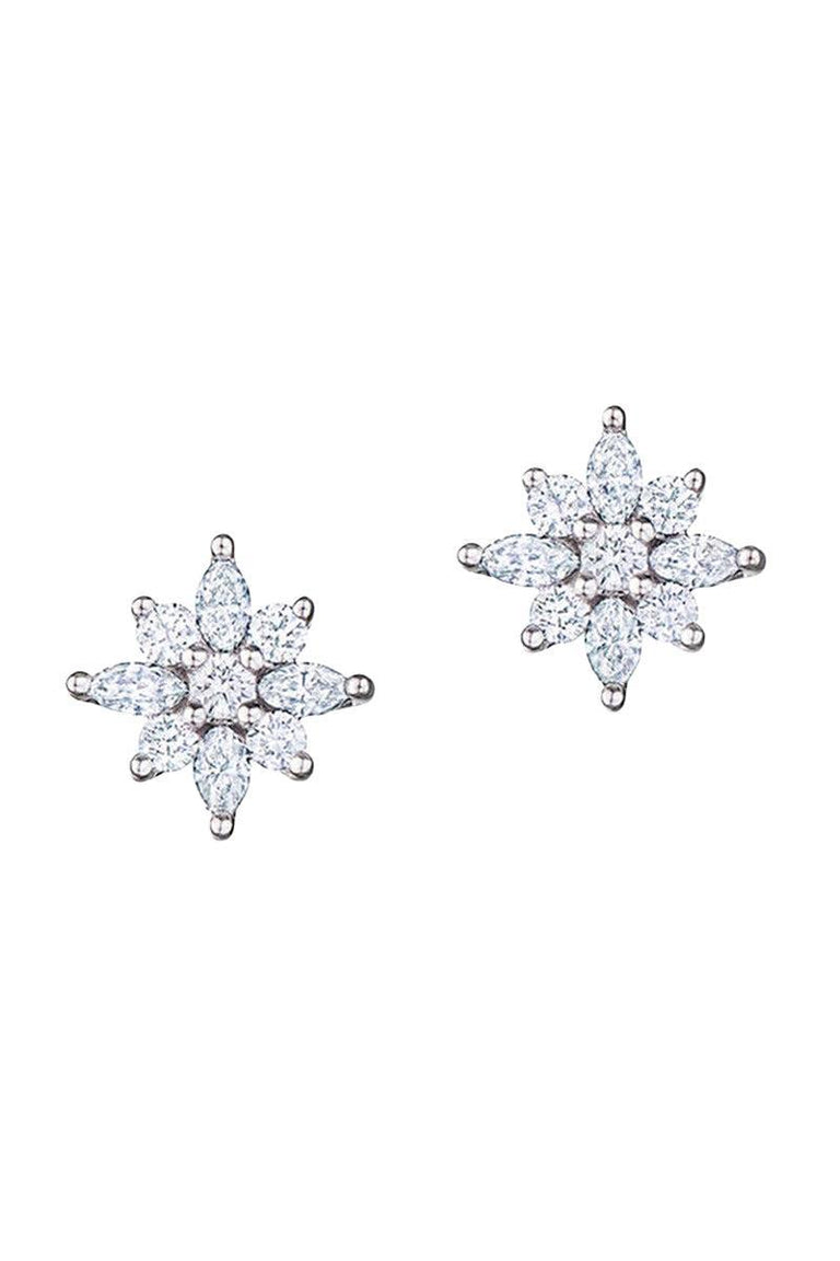 Diamond Petite Star Stud Earrings