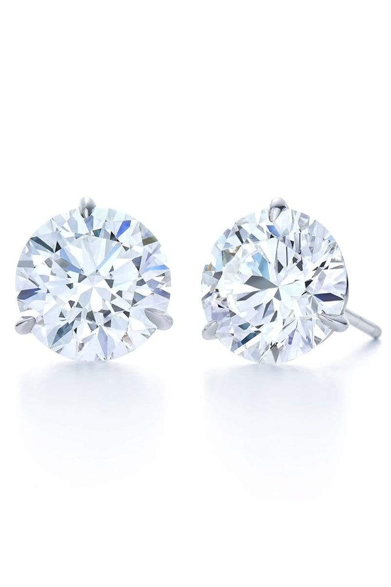KWIAT-Round Diamond Studs 12.28ctw-WHITE GOLD