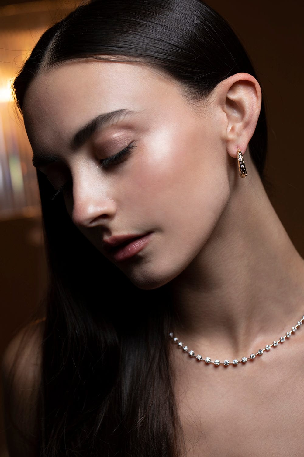 KWIAT-Cobblestone Diamond Hoop Earrings-YELLOW GOLD