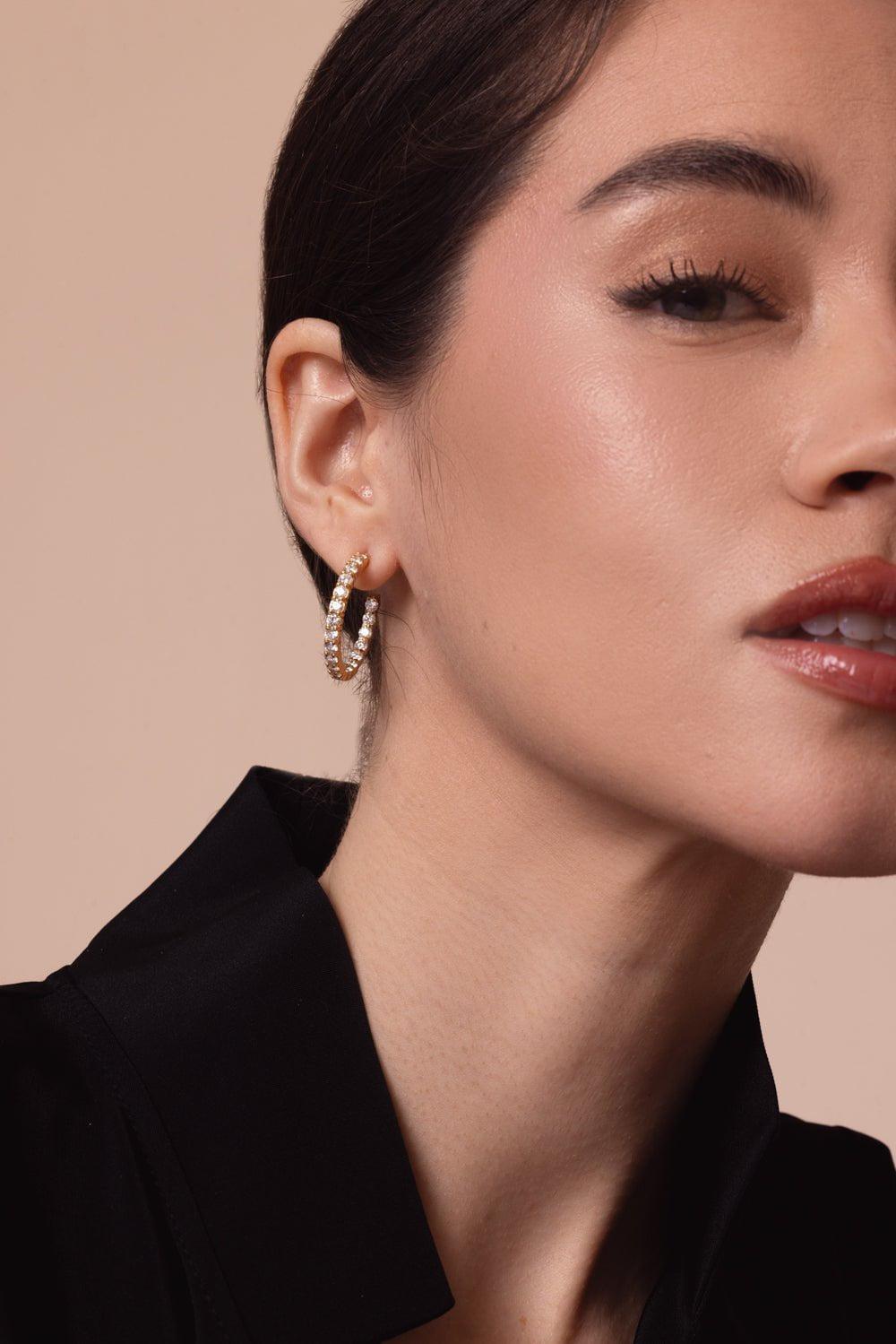 KWIAT-Diamonds Hoop Earrings-YELLOW GOLD