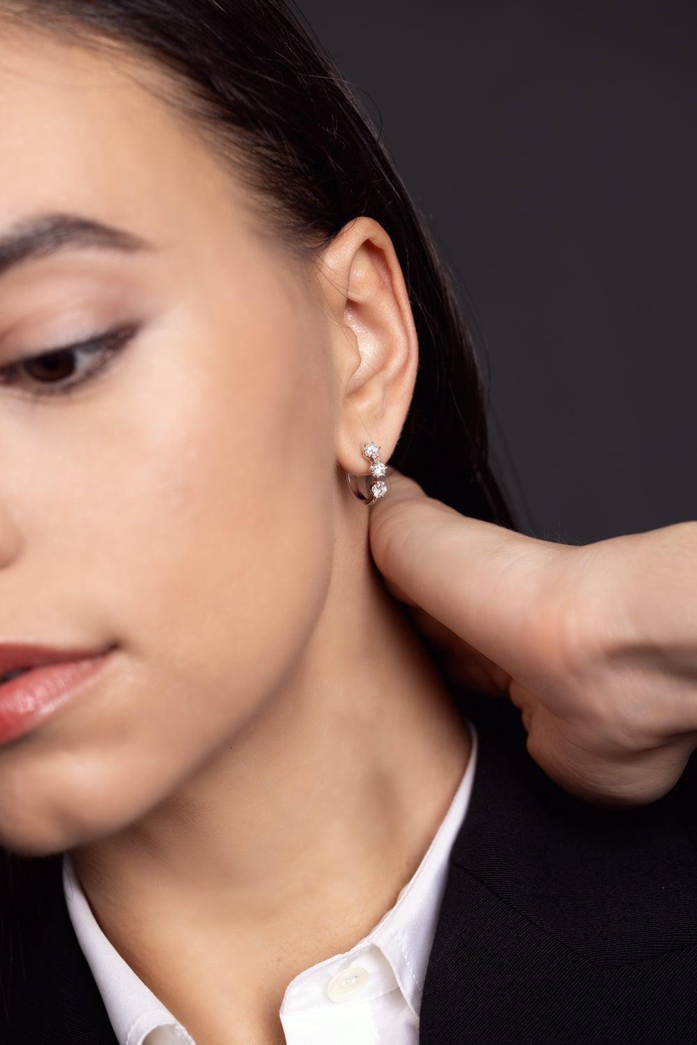 KWIAT-Medium Starry Night Hoop Earrings-YELLOW GOLD