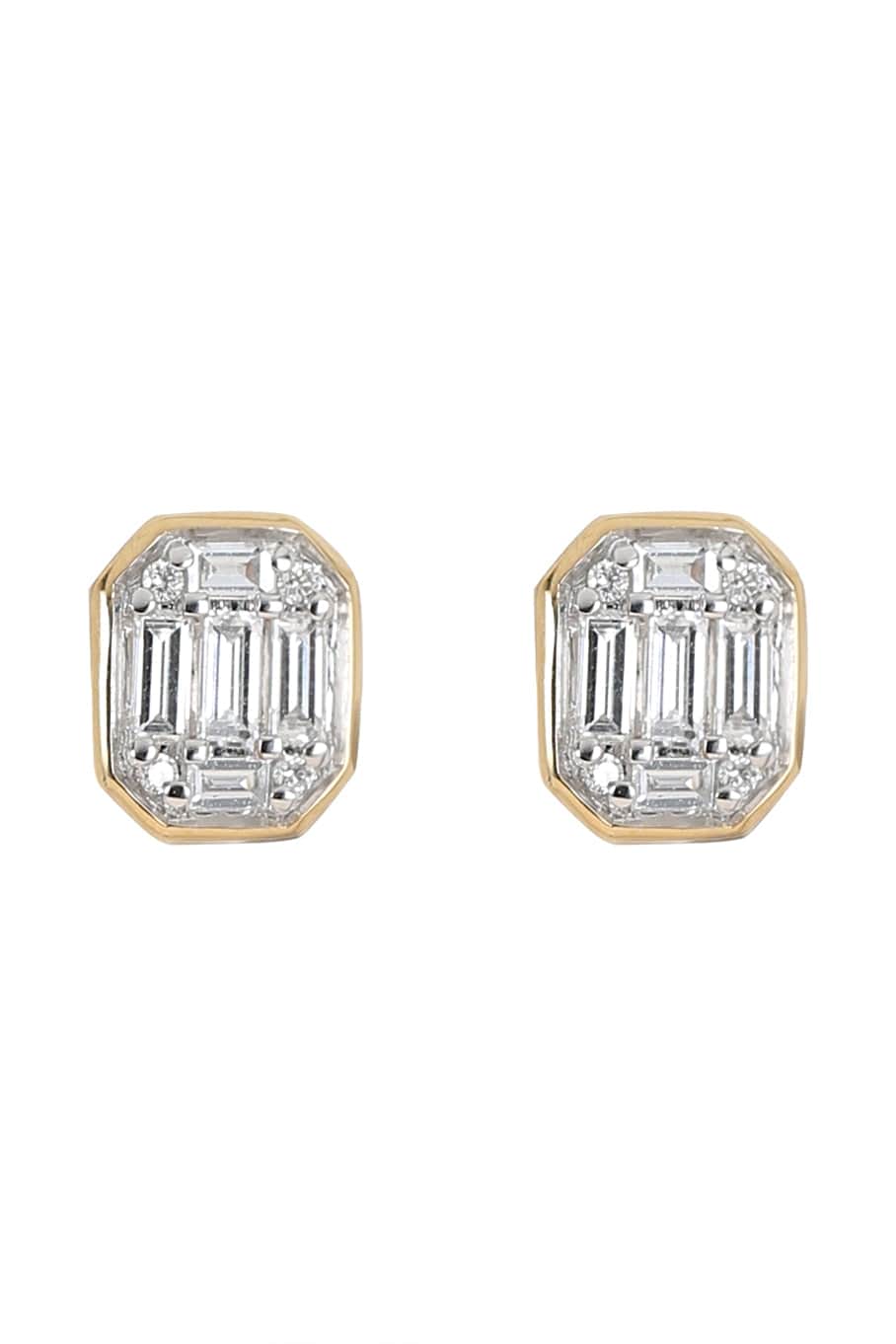 KWIAT-Sunburst Diamond Earrings-YELLOW GOLD